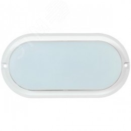 Светильник светодиодный ДПО 4012 12 Вт IP54 4000K овал белый пластик