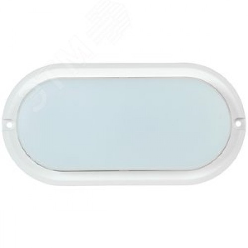 Светильник светодиодный ДПО 4011 8 Вт IP54 4000K овал белый пластик