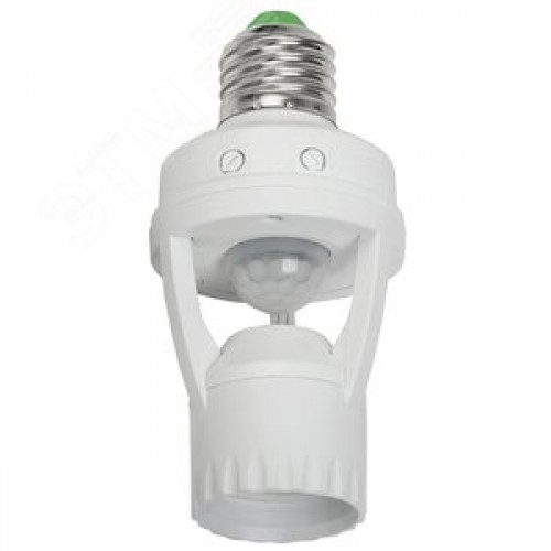 Датчик движения ДД 045 белый E27 60 Вт 360 градусов 6м IP20