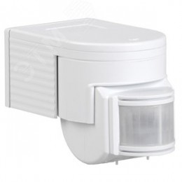 Датчик движения ДД 012 белый, максимальная нагрузка 1100 Вт, угол обзора 180 градусов, дальность 12м, IP44