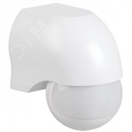 Датчик движения ДД 010 белый, максимальная нагрузка 1100 Вт, угол обзора 180 градусов, дальность 10м, IP44