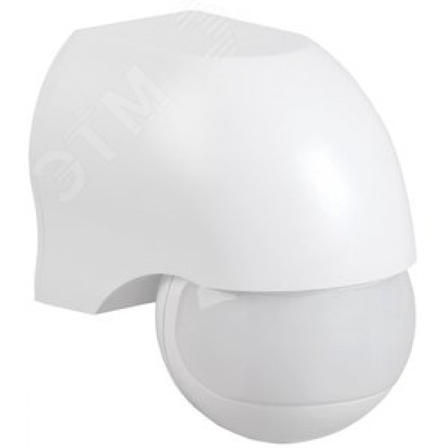 Датчик движения ДД 010 белый, максимальная нагрузка 1100 Вт, угол обзора 180 градусов, дальность 10м, IP44