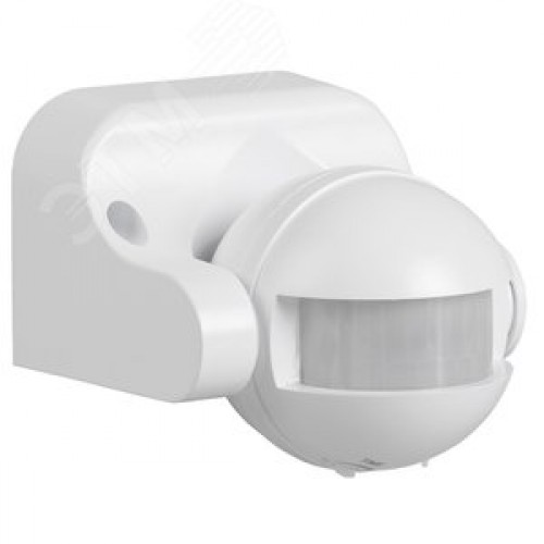 Датчик движения ДД 009 белый, максимальная нагрузка 1100 Вт, угол обзора 180 градусов, дальность 12м, IP44