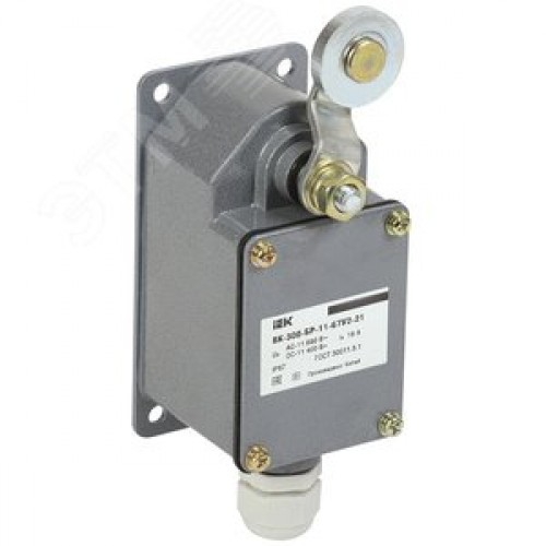 Выключатель концевой ВК-300-БР-11-67У2-21, рычаг с роликом, ход вправо, cамовозврат, 2-51мм, IP67