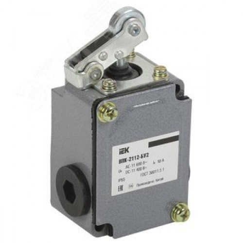 Выключатель концевой ВПК-2112-БУ2, рычаг с роликом, IP65