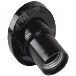 Патрон угловой настенный карболитовый Пкб27-04-К31 Е27 черный стикер на изделии