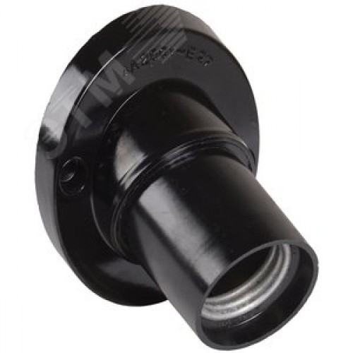 Патрон угловой настенный карболитовый Пкб27-04-К31, Е27, черный, индивидуальный пакет