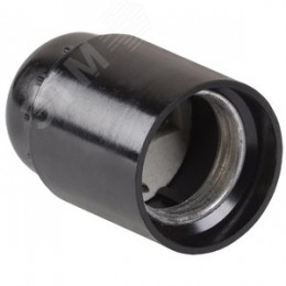 Патрон подвесной карболитовый Пкб27-04-К01Е27 черный стикер на изделии