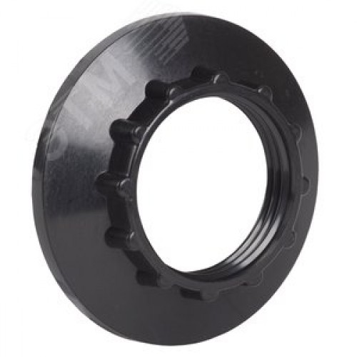 Кольцо абажурное КП14-К01 к патрону Е14 пластик черный (индивидуальный пакет)