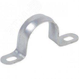 Скоба металлическая двухлапковая d=16-17мм