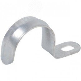 Скоба металлическая однолапковая d=10-11мм