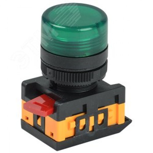 Лампа AL-22TE сигнальная зеленая с подсветкой неон 240В