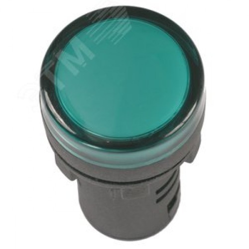 Лампа AD16DS LED матрица d16мм зеленый 230В AC