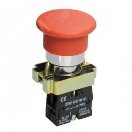 Кнопка управления LAY5-BC41 Грибок без подсветки