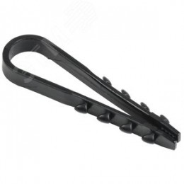 Дюбель-хомут 5-10мм нейлон черный (100шт)