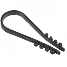 Дюбель-хомут 19-25мм нейлон черный (100шт)