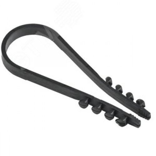 Дюбель-хомут 19-25мм нейлон черный (100шт)