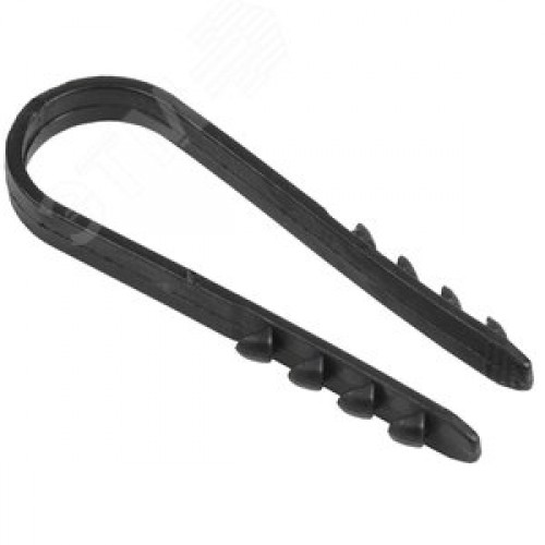 Дюбель-хомут 11-18мм нейлон черный (100шт)