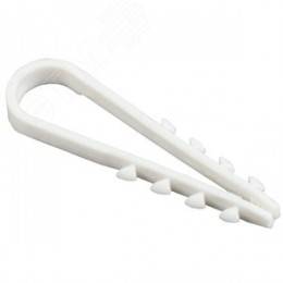 Дюбель-хомут 5х10мм белый (100шт)