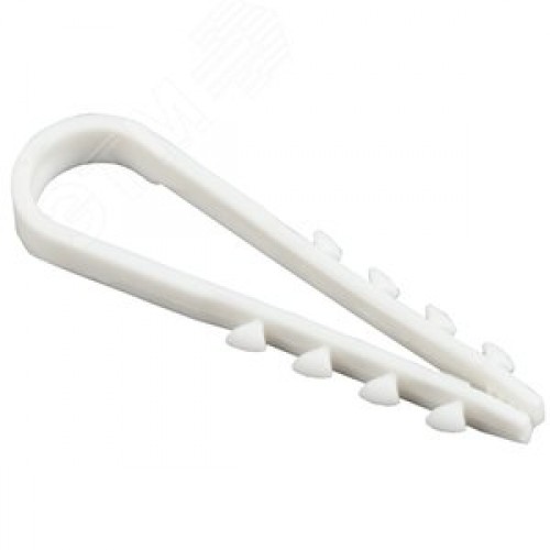 Дюбель-хомут 5х10мм белый (100шт)