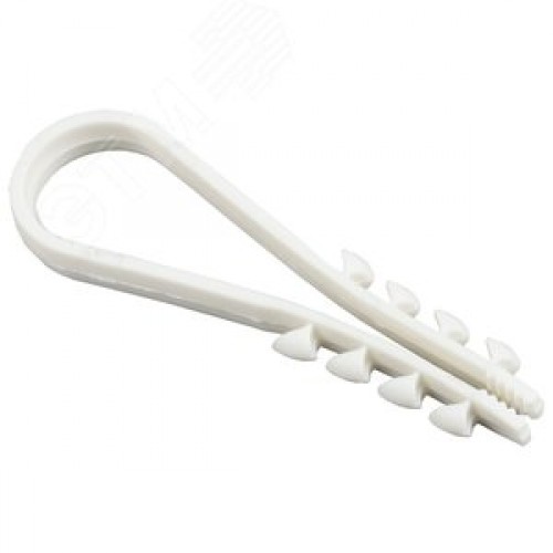 Дюбель-хомут 11-18мм нейлон белый (100шт)