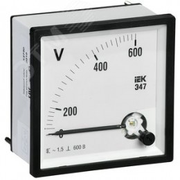 Вольтметр 600 В 72х72 AC непосредственное включение Э47