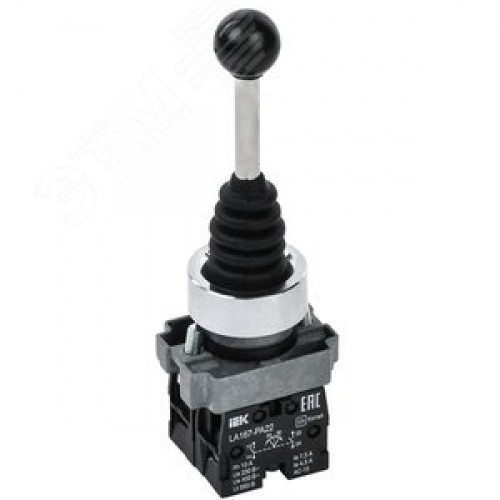 Джойстик LA167-PA22 2 полож. 2з без фиксации черный