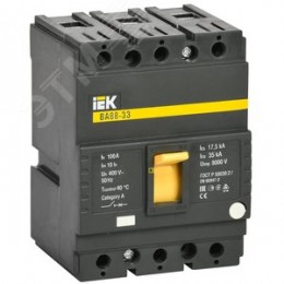 Автоматический выключатель ВА88-33 3Р 100А 35кА