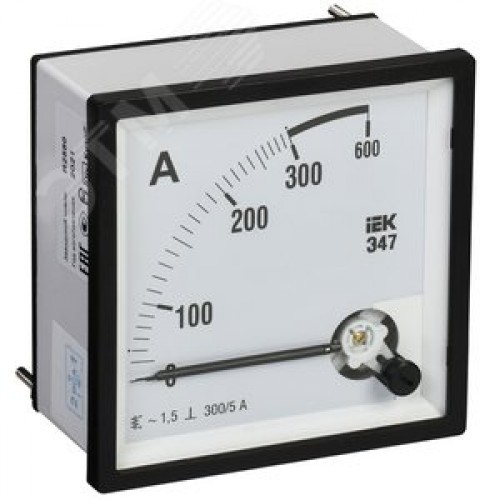 Амперметр Э47 300/5А 72х72 AC включение через трансформатор 1.5 класс точности