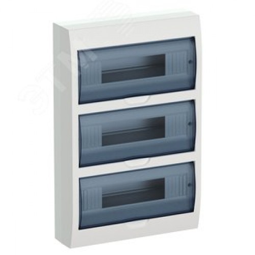 Щит распределительный навесной ЩРн-П-36 IP41 пластиковый белый прозрачная дверь