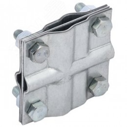 Зажим заземления крестообразный полоса/пруток-полоса/пруток оцинкованная сталь