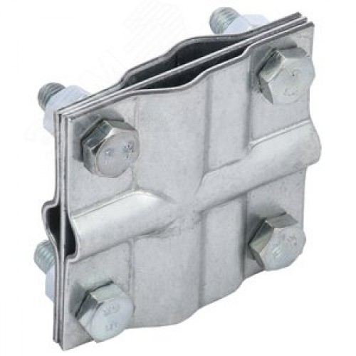 Зажим заземления крестообразный полоса/пруток-полоса/пруток оцинкованная сталь