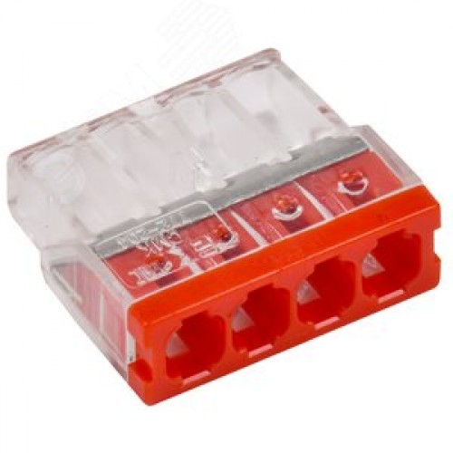 Строительно-монтажная клемма СМК 772-204 (4шт/упак)