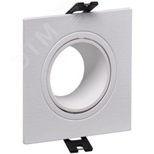 Светильник 4101 встраиваемый декоративный под лампу MR16 квадрат пластиковый белый