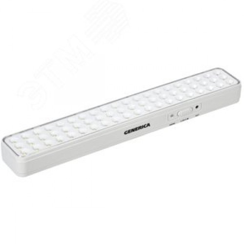 Светильник светодиодный аккумуляторный ДБА 1060 непостоянного действия 60LED 6ч 6 Вт GENERICA