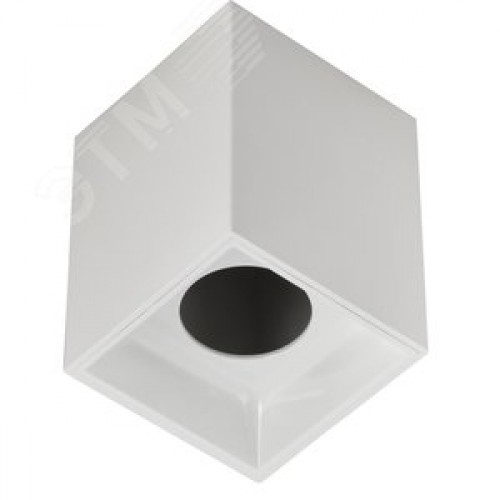 Светильник декоративный 4112 накладной потолочный под лампу GU10 белый пластик