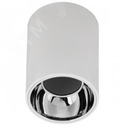 Светильник декоративный 4111 накладной потолочный под лампу GU10 белый/хром пластик