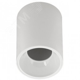 Светильник декоративный 4111 накладной потолочный под лампу GU10 белый пластик