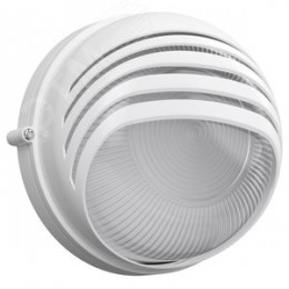 Светильник НПП1307 белый/круг ресничка 60 Вт IP54