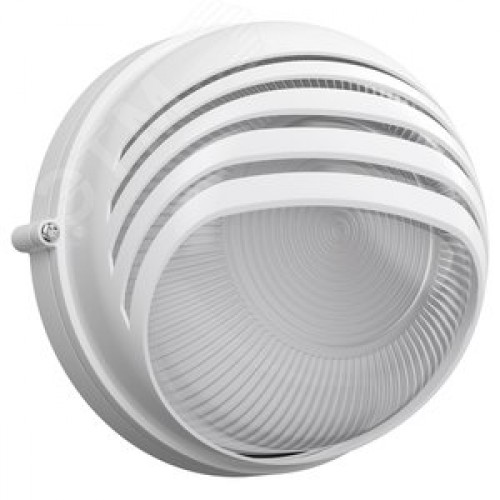 Светильник НПП1307 белый/круг ресничка 60 Вт IP54