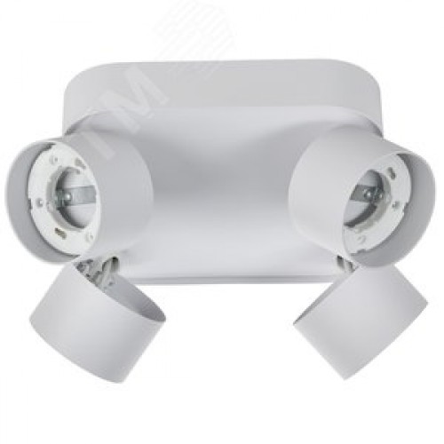 Светильник 4044 накладной потолочный под лампу 4хGX53 белый