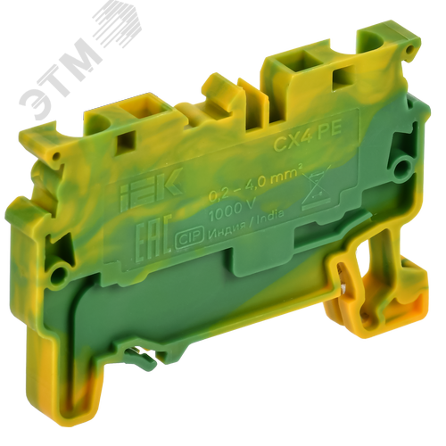 ARMAFIX Клемма пружинная CX6 PE 6мм2 проходная заземляющая IEK