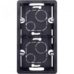 Коробка для накладного монтажа 2-местная антрацит INSPIRIA