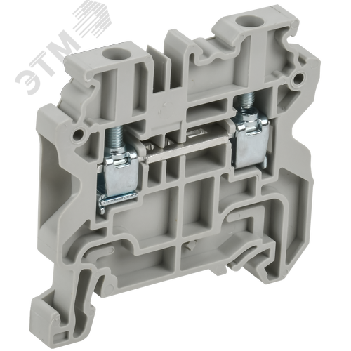 ARMAFIX Колодка клеммная CY4 винтовая 4мм2 проходная серая Ex IEK