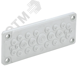 TITAN Ввод кабельный мембранный 25 отверстий d=5-26мм IP65 серый