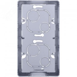 Коробка для накладного монтажа 2-местная алюминий INSPIRIA