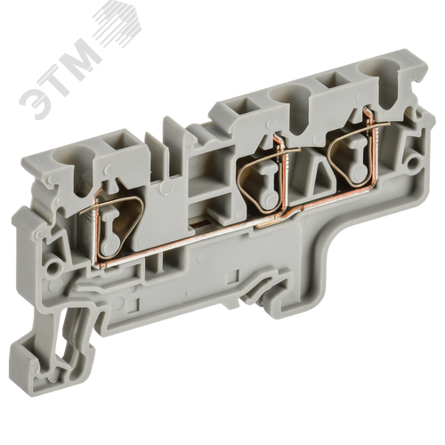 ARMAFIX Клемма пружинная CX4-3 4мм2 трехконтактная серая IEK