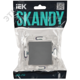 SKANDY Заглушка с суппортом SK-C01Gr серый IEK