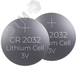 Батарейка дисковая литиевая CR2032 (2шт/блистер) IEK