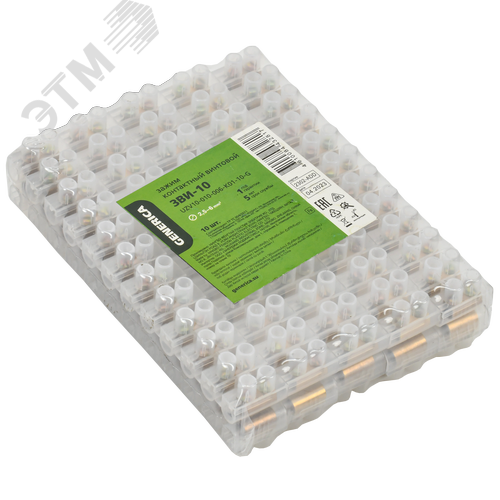 Зажим винтовой ЗВИ-10 2,5-6мм2 12пар GENERICA